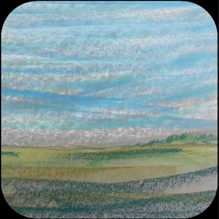 Landscape Art, Wiltshire landscape print, The Ridgeway Limited Edition Prints & Gifts from abstract landscape pastel original