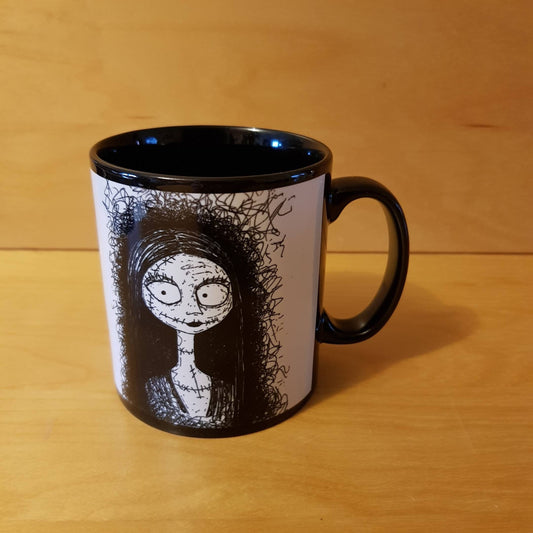 Nightmare Before Christmas Mug, NBX gifts, featuring Jack & Sally, Nightmare Before Christmas gifts, hand drawn originals