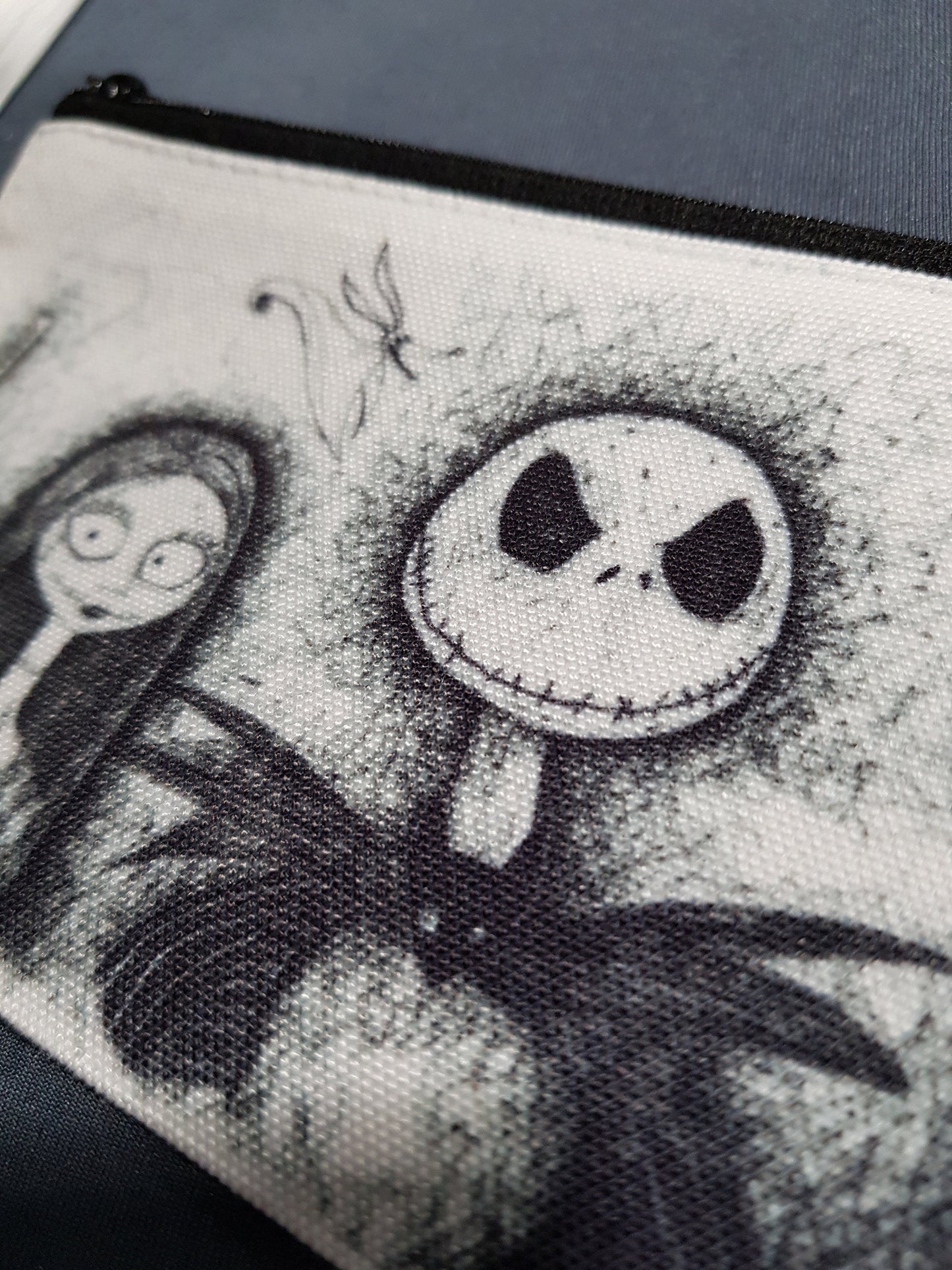 Nightmare Before Christmas Pencil Case from hand drawn artwork with Jack, Sally, Zero, Oogie Boogie, The Mayor and Lock, Shock & Barrel