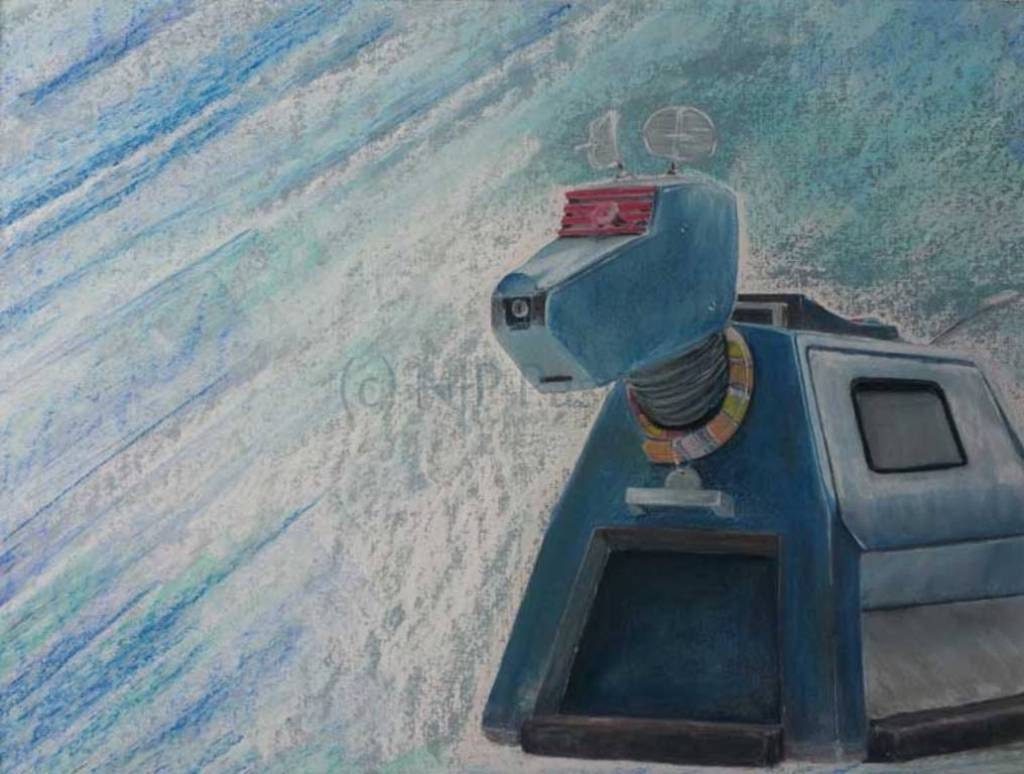 Dr Who companion artwork, K9, Affirmative Master limited edition prints, gifts  for all Doctor Who fans