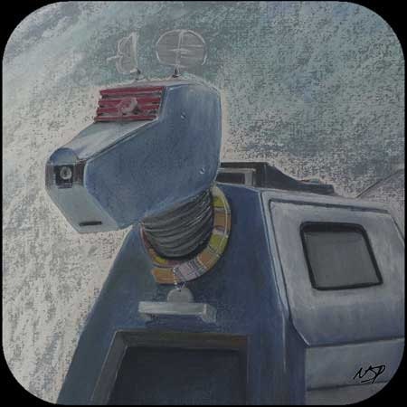 Dr Who companion artwork, K9, Affirmative Master limited edition prints, gifts  for all Doctor Who fans