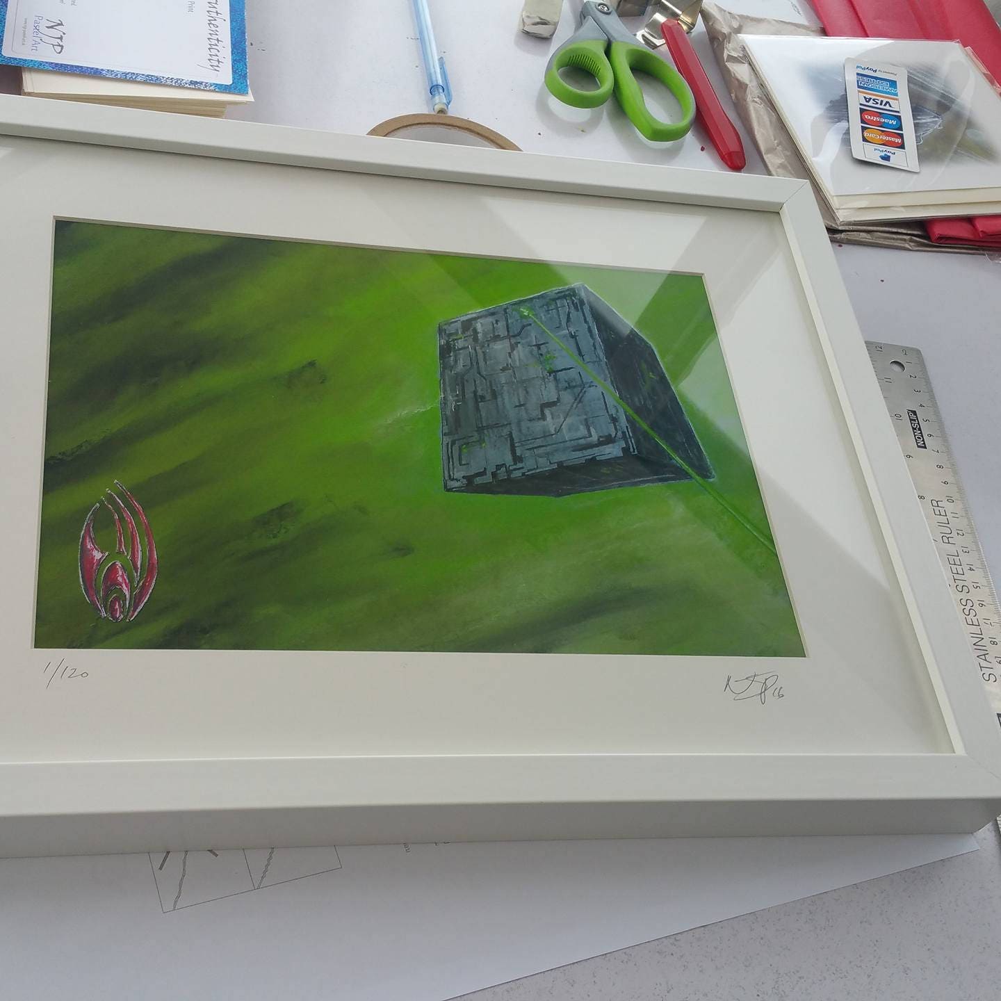 Star Trek Art, Borg cube, Assimilate - Limited Edition Prints & Gifts,  from Star Trek Inspired pastel original