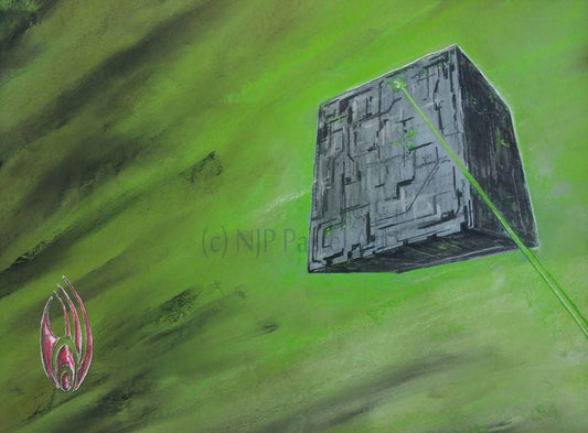 Star Trek Art, Borg cube, Assimilate - Limited Edition Prints & Gifts,  from Star Trek Inspired pastel original
