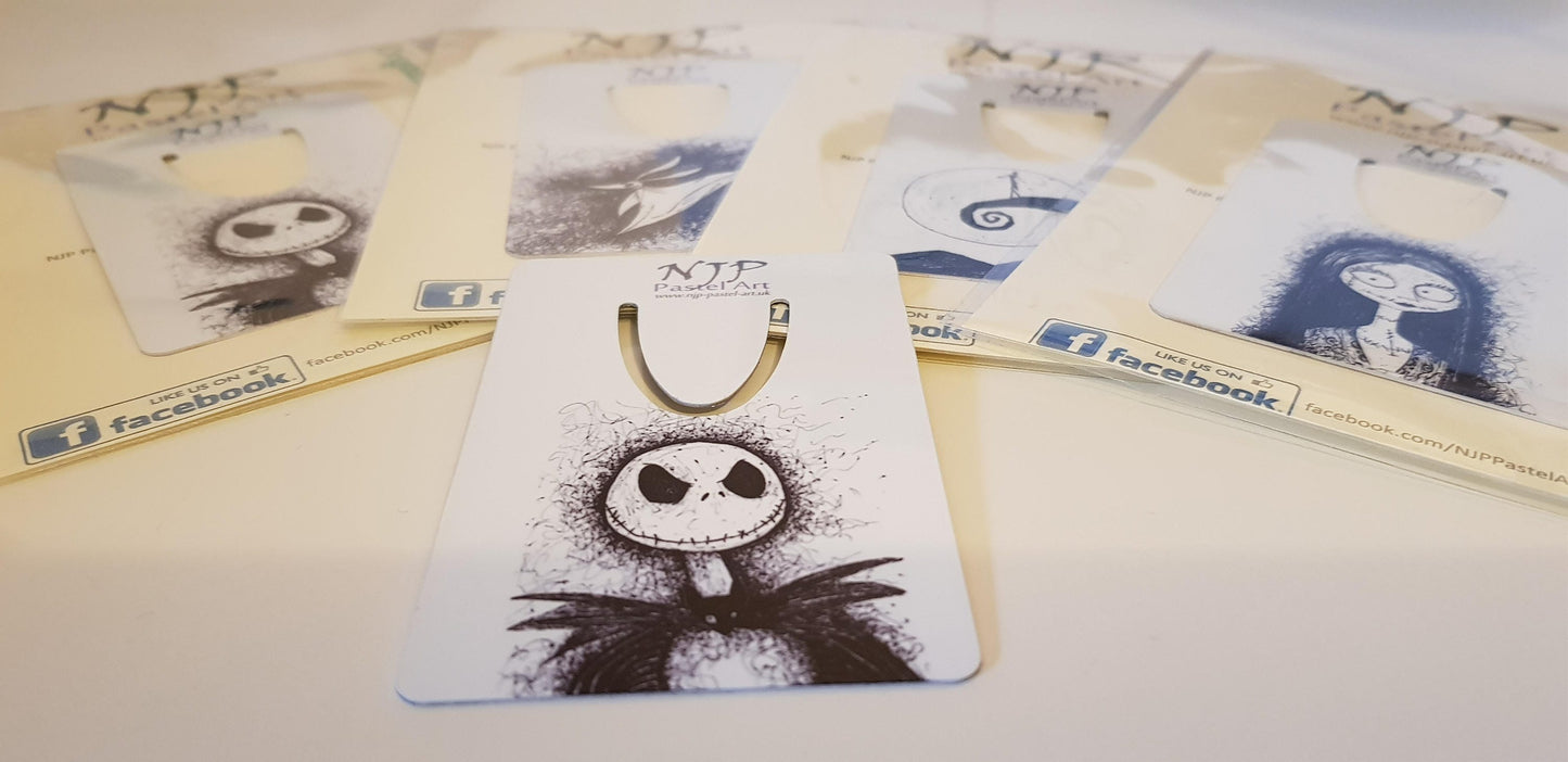 Nightmare Before Christmas Bookmark. TNBC book mark. Jack Skellington. Ideal stocking filler gift from hand drawn originals