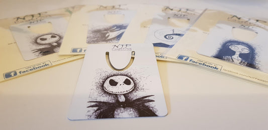 Nightmare Before Christmas Bookmark. TNBC book mark. Jack Skellington. Ideal stocking filler gift from hand drawn originals