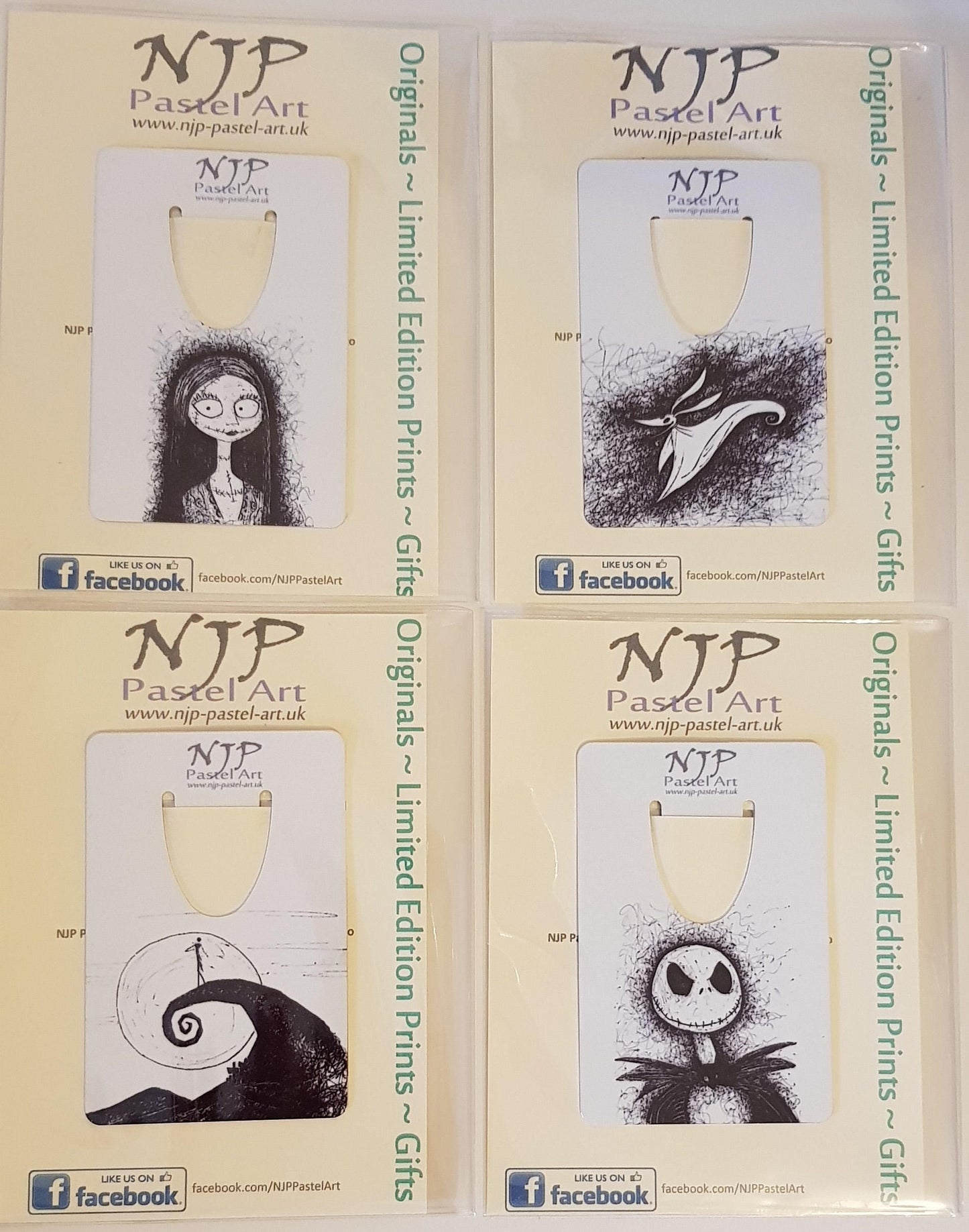 Nightmare Before Christmas Bookmark. TNBC book mark. Jack Skellington. Ideal stocking filler gift from hand drawn originals