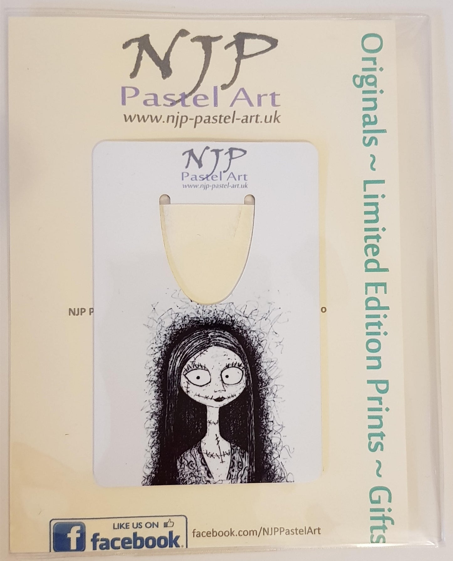 Nightmare Before Christmas Bookmark. TNBC book mark. Jack Skellington. Ideal stocking filler gift from hand drawn originals