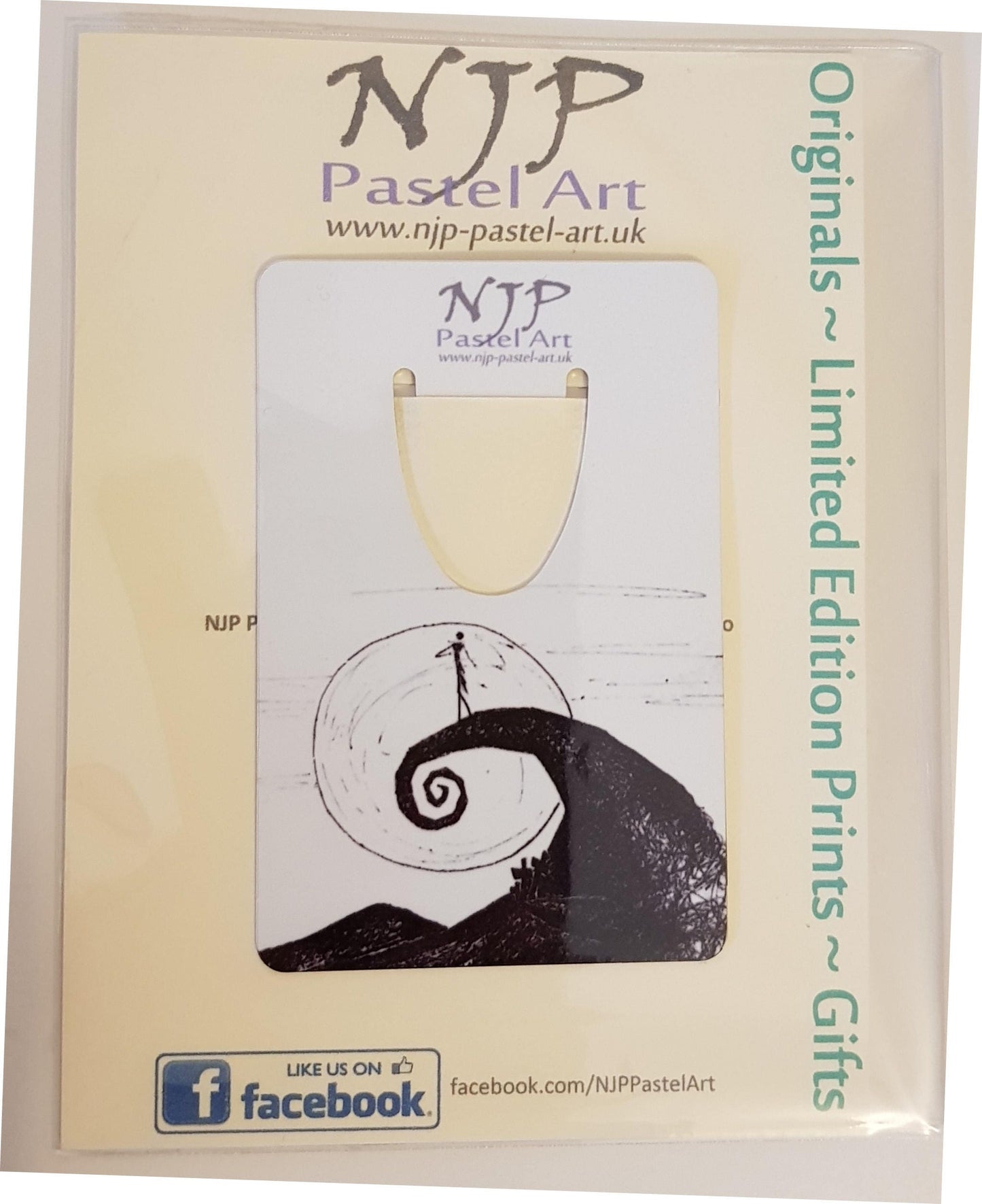 Nightmare Before Christmas Bookmark. TNBC book mark. Jack Skellington. Ideal stocking filler gift from hand drawn originals