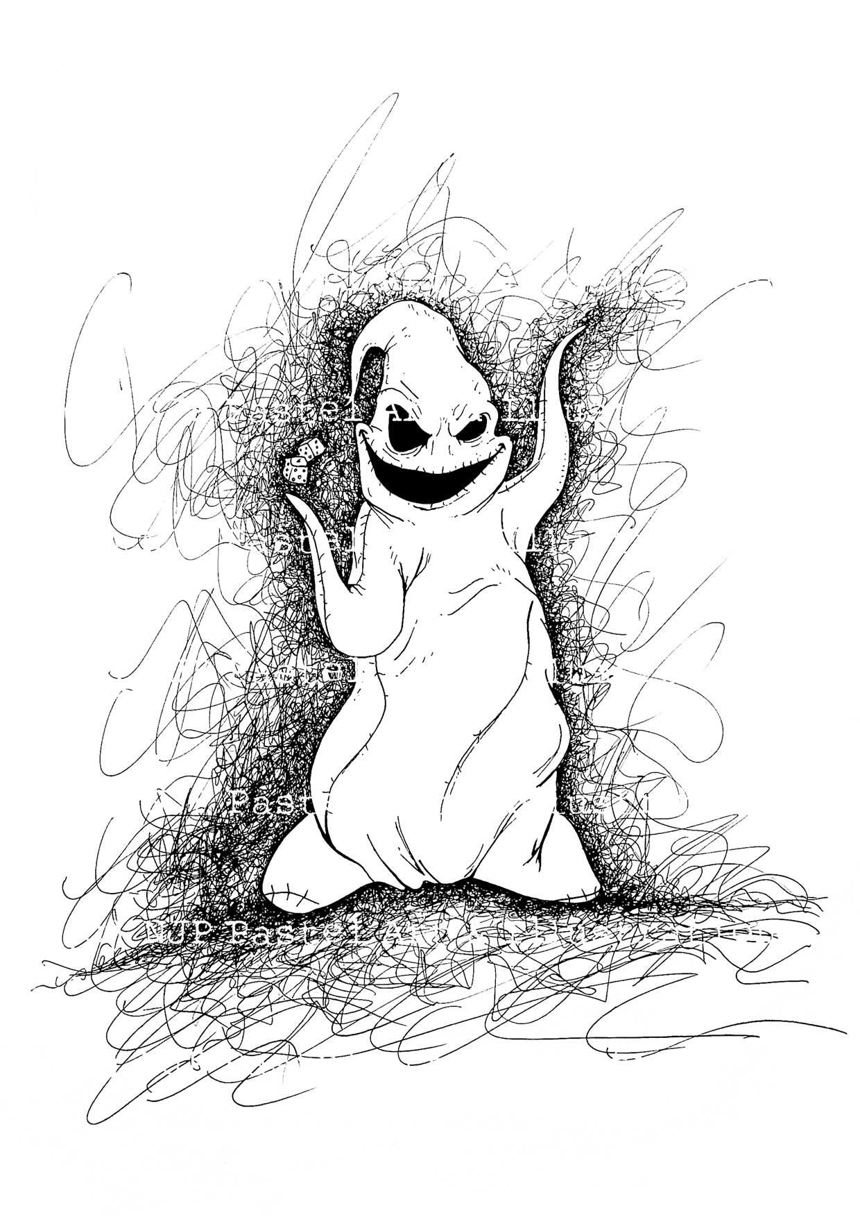Nightmare Before Christmas pictures, Jack, Sally, Zero: TNBC art prints & gifts from hand drawn originals