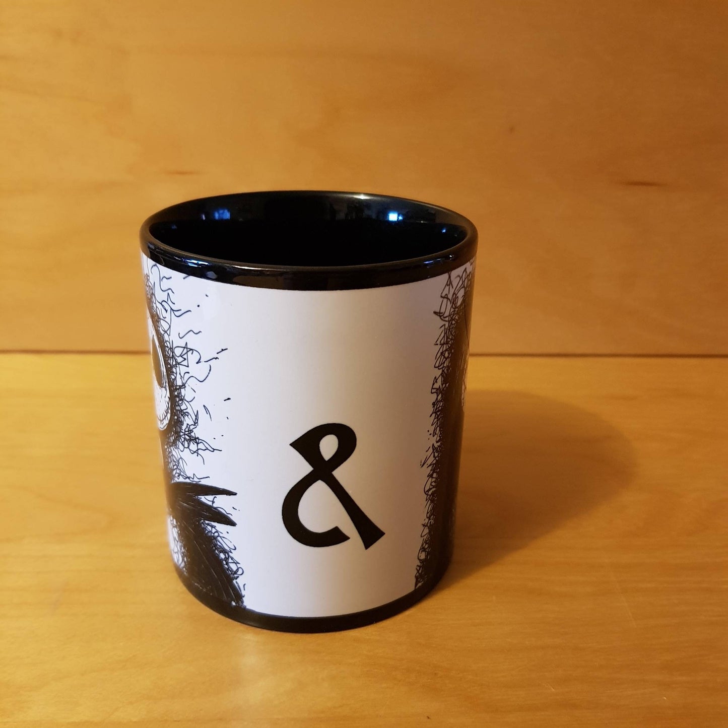 Nightmare Before Christmas Mug, NBX gifts, featuring Jack & Sally, Nightmare Before Christmas gifts, hand drawn originals