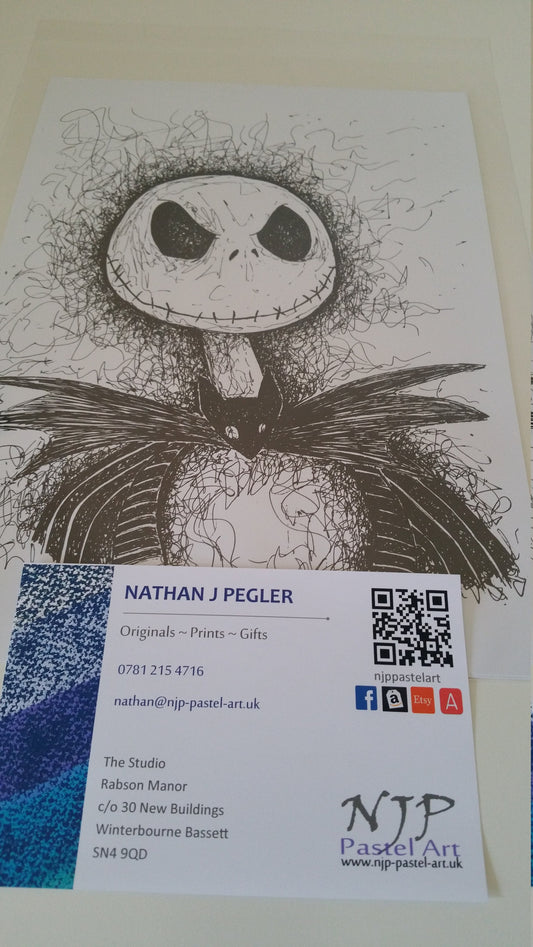 Nightmare Before Christmas pictures, Jack, Sally, Zero: TNBC art prints & gifts from hand drawn originals
