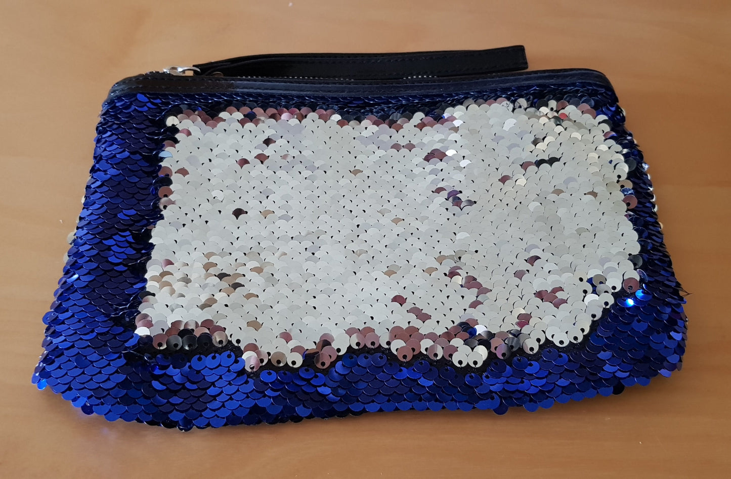 Groot sequin pouch, make up bag, pencil case in pink blue or black