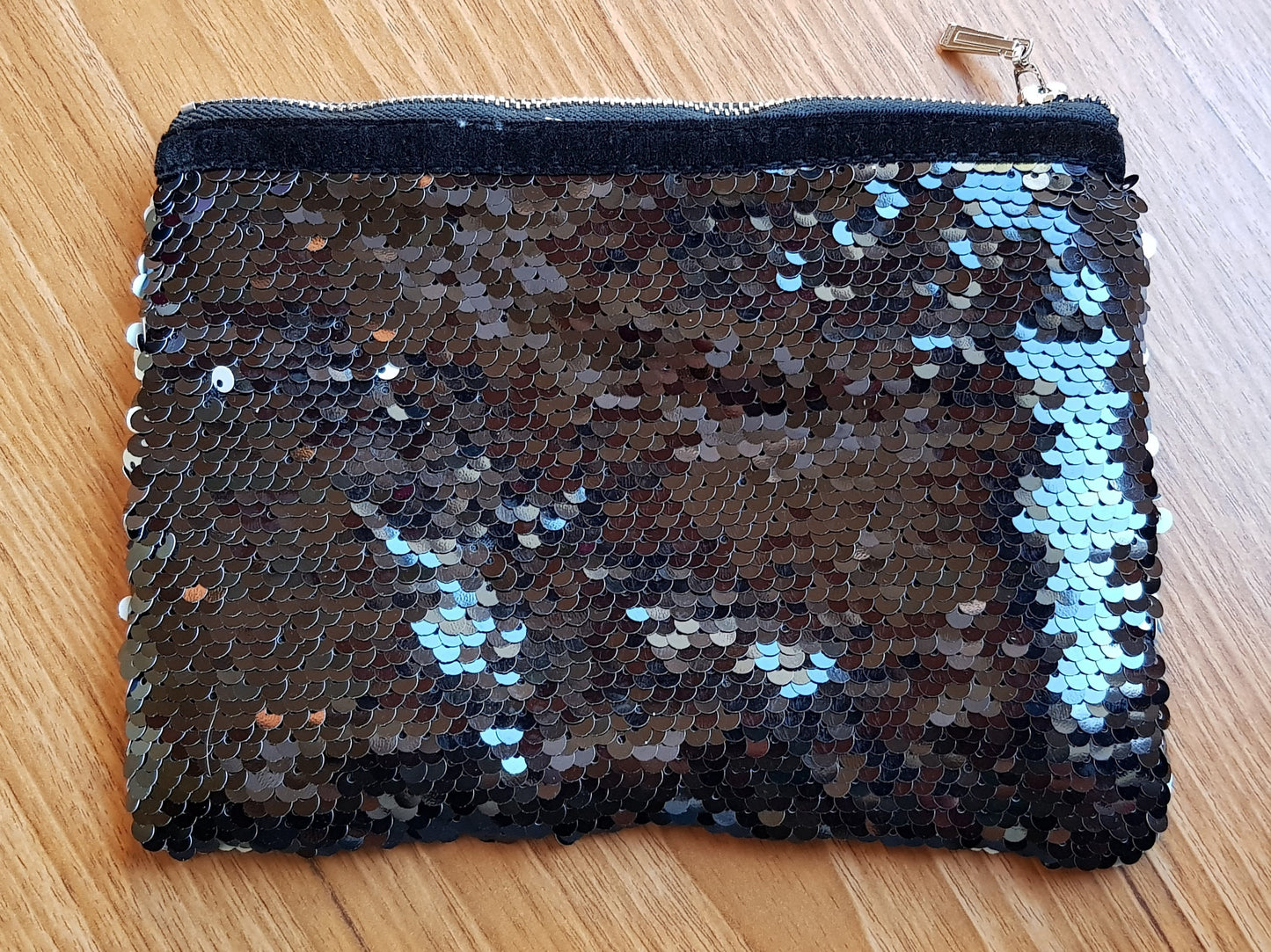 Groot sequin pouch, make up bag, pencil case in pink blue or black