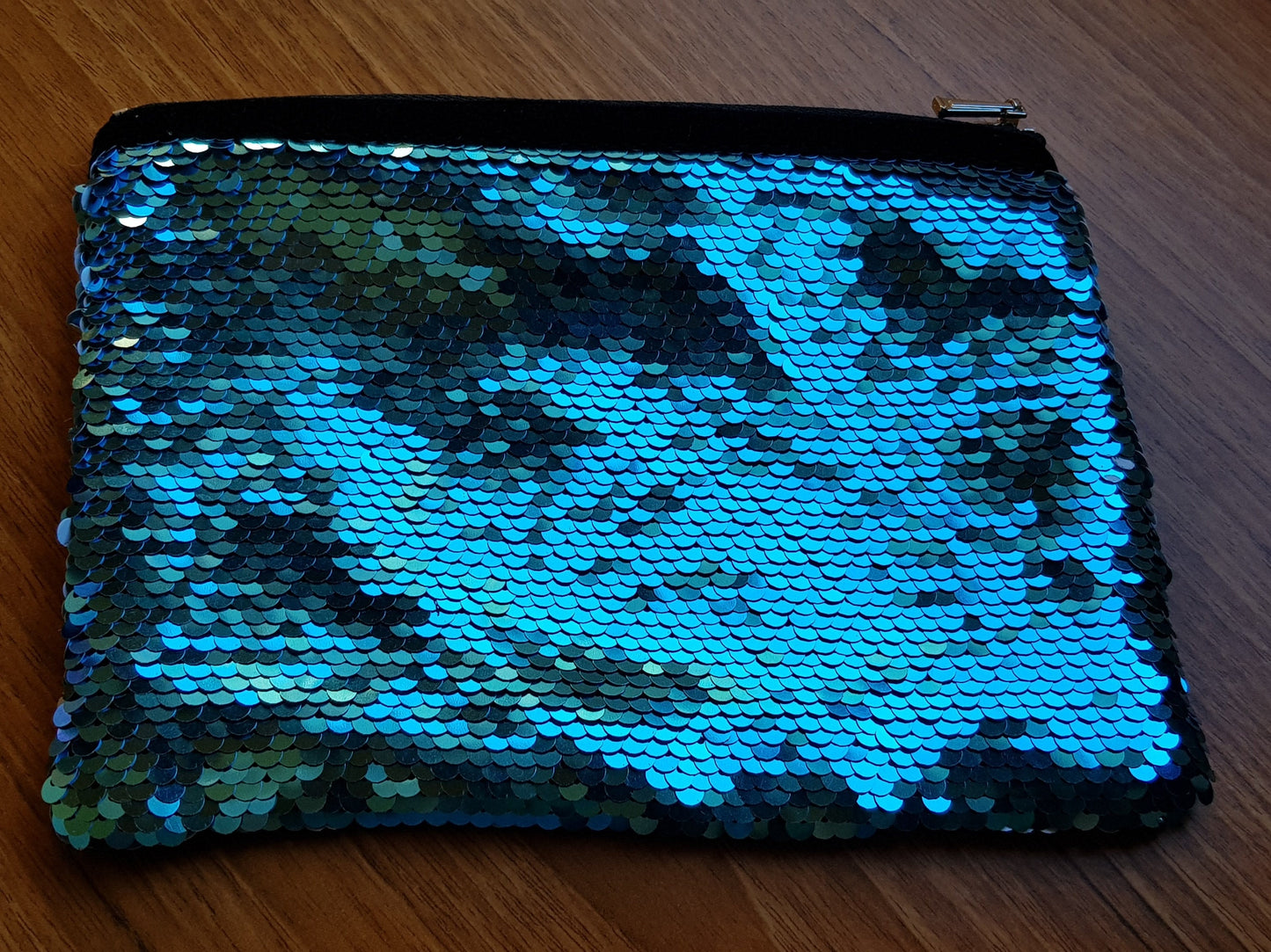 Groot sequin pouch, make up bag, pencil case in pink blue or black