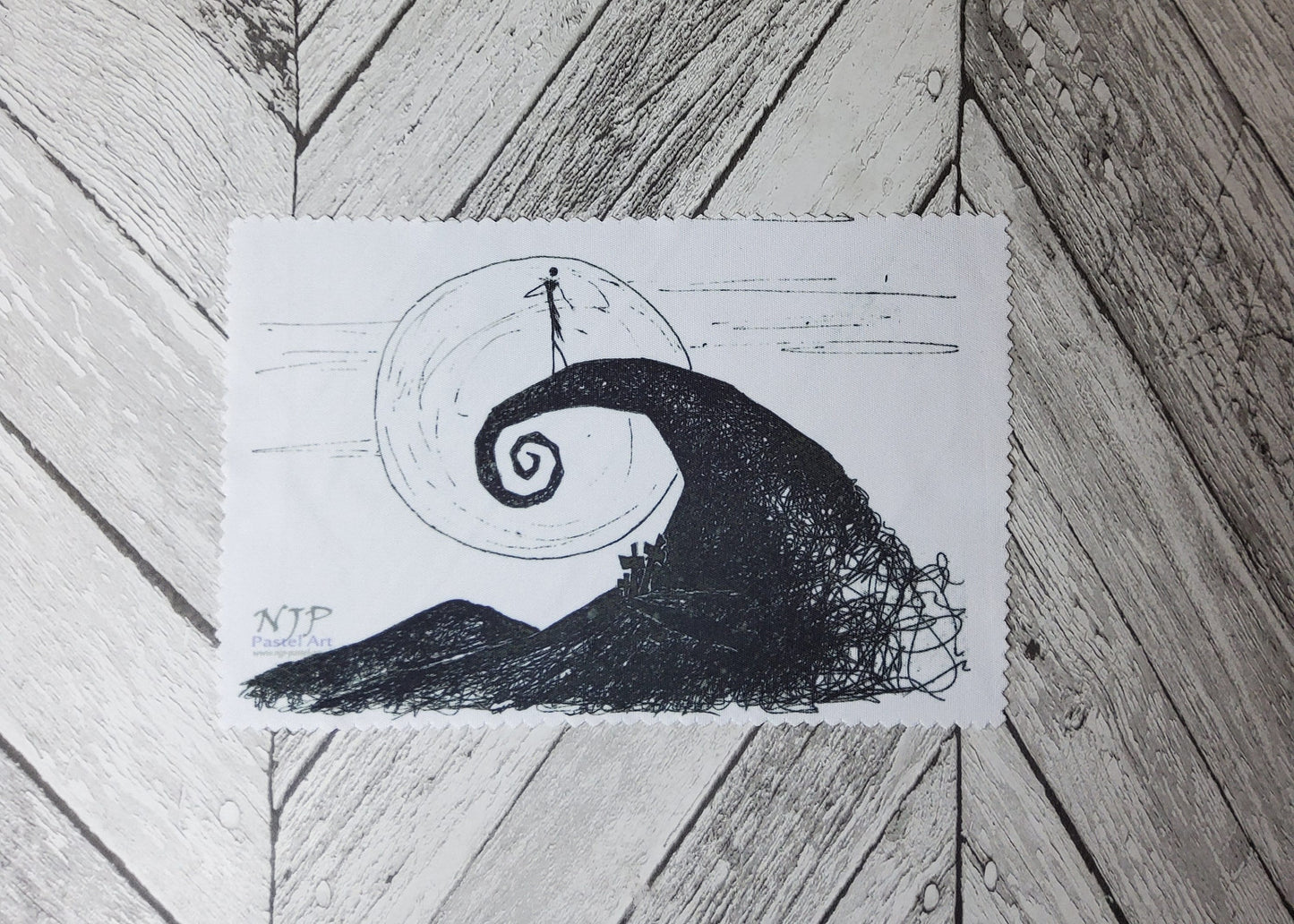 Nightmare Before Christmas Glass cloth, gadget cleaner, NBX gifts, Jack, Sally, Zero, Nightmare Before Christmas gifts, hand drawn originals