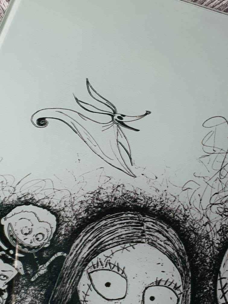 Nightmare Before Christmas (TBNC) glass chopping board cutting board worktop saver countertop protector