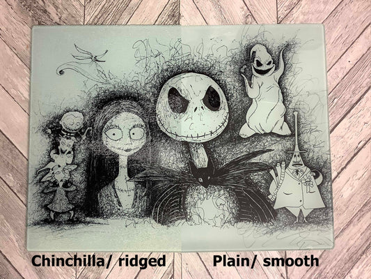 Nightmare Before Christmas (TBNC) glass chopping board cutting board worktop saver countertop protector
