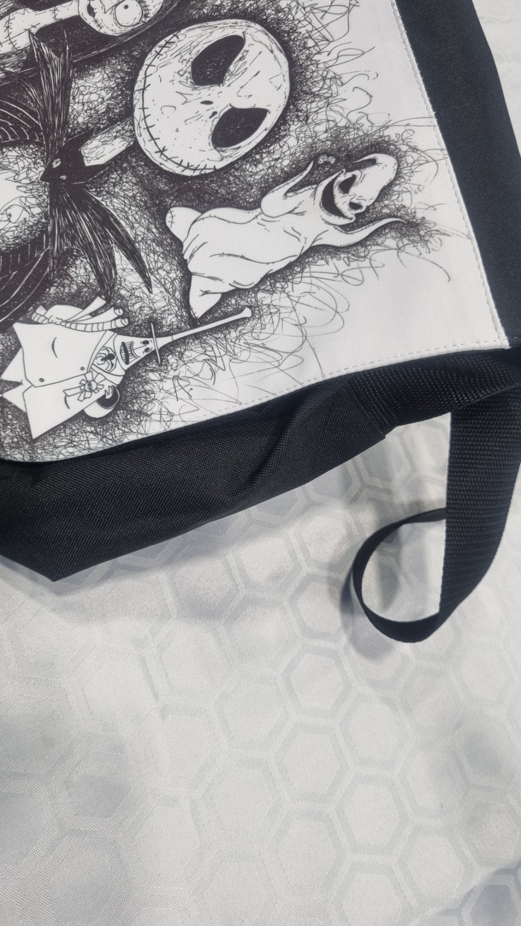 TNBC book bag. Nightmare Before Christmas Messenger bag. From hand drawn originals