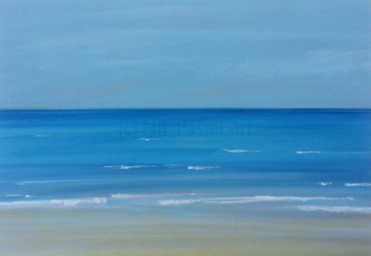 Seascape seaside art, coastal image, Limited Edition Prints & Gifts from abstract seascape pastel original