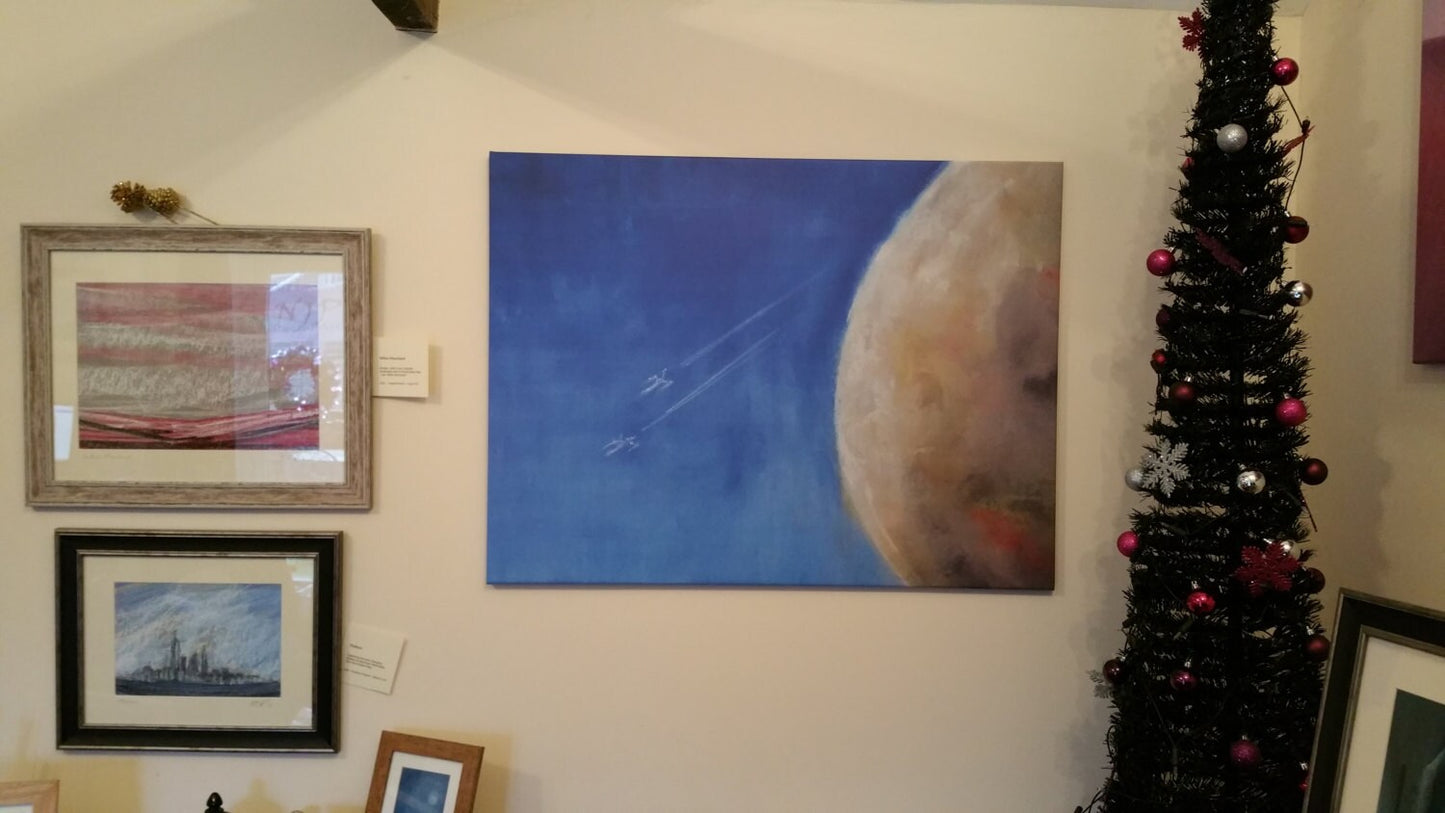 Star Wars Art of planet with x-wings, Red Five - Limited Edition Prints & Gifts, from Star Wars artwork inspired pastel original