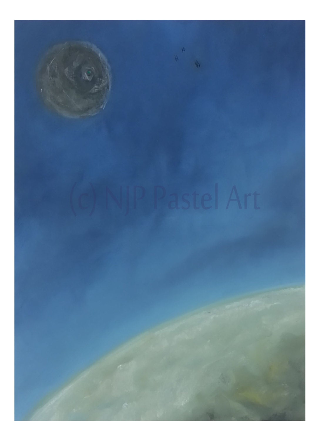 Star wars, Death star, Star Wars fan art, Sci Fi art, Mark III - Limited Edition Prints & Gifts, from Star Wars art inspired pastel original