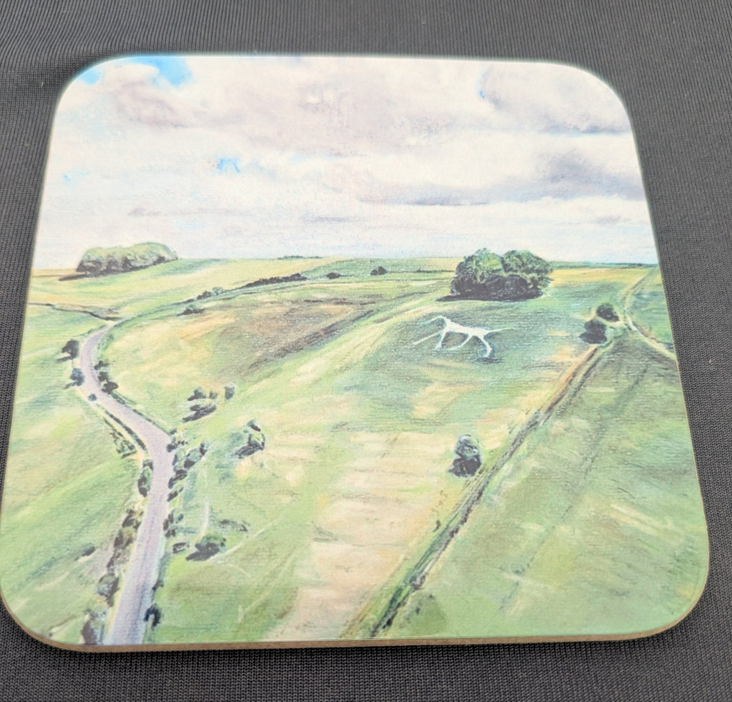 Wiltshire White horses coaster set (6 coasters and box)